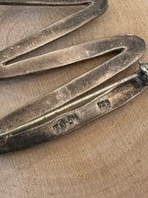 Load image into Gallery viewer, Vintage Signed TAXCO Mexico TG-84 Sterling Silver & Cubic Zirconia CZ 925 Zig Zag Abstract Brooch