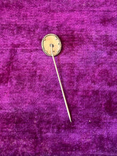 Load image into Gallery viewer, Antique Victorian Era Woman Portrait Stick Pin Gold Tone