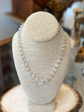 Load image into Gallery viewer, Vintage Midcentury Faceted Clear Crystal Graduated Beaded Gold Filled 1/20 12k GF Necklace with Separators 18.3”