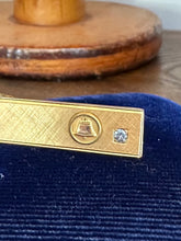 Load image into Gallery viewer, Vintage 12K Gold Filled & Diamond NY Telephone Bell System Tie Clip 25 Years Srv