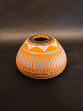 Load image into Gallery viewer, Vintage 1976 Midcentury Signed Michael Charlie Navajo Native American Clay Pottery Seed Pot or Vase