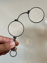 Load image into Gallery viewer, Antique 19th Century Victorian German Gunmetal Expandable Lorgnette Glasses Eyeglasses
