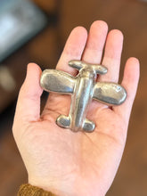 Load image into Gallery viewer, Vintage Signed Taxco Mexico Sterling Silver Puffy Propeller Plane Brooch Pin