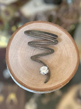 Load image into Gallery viewer, Vintage Signed TAXCO Mexico TG-84 Sterling Silver & Cubic Zirconia CZ 925 Zig Zag Abstract Brooch