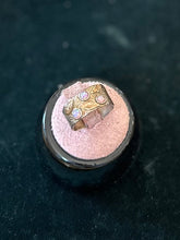 Load image into Gallery viewer, Vintage Signed SIL Silpada 925 Sterling Silver & 14K Yellow Gold Leaf Pink Opal Wide Cigar Band Ring US Size 7 1/2