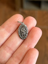 Load image into Gallery viewer, Vintage Signed PPC Sterling Silver Saint Christopher Protect Us Religious Medal Pendant Princess Pride Creations