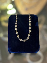 Load image into Gallery viewer, Vintage Italy Two Tone Sterling Silver Twisted Herringbone Chain Necklace 16"