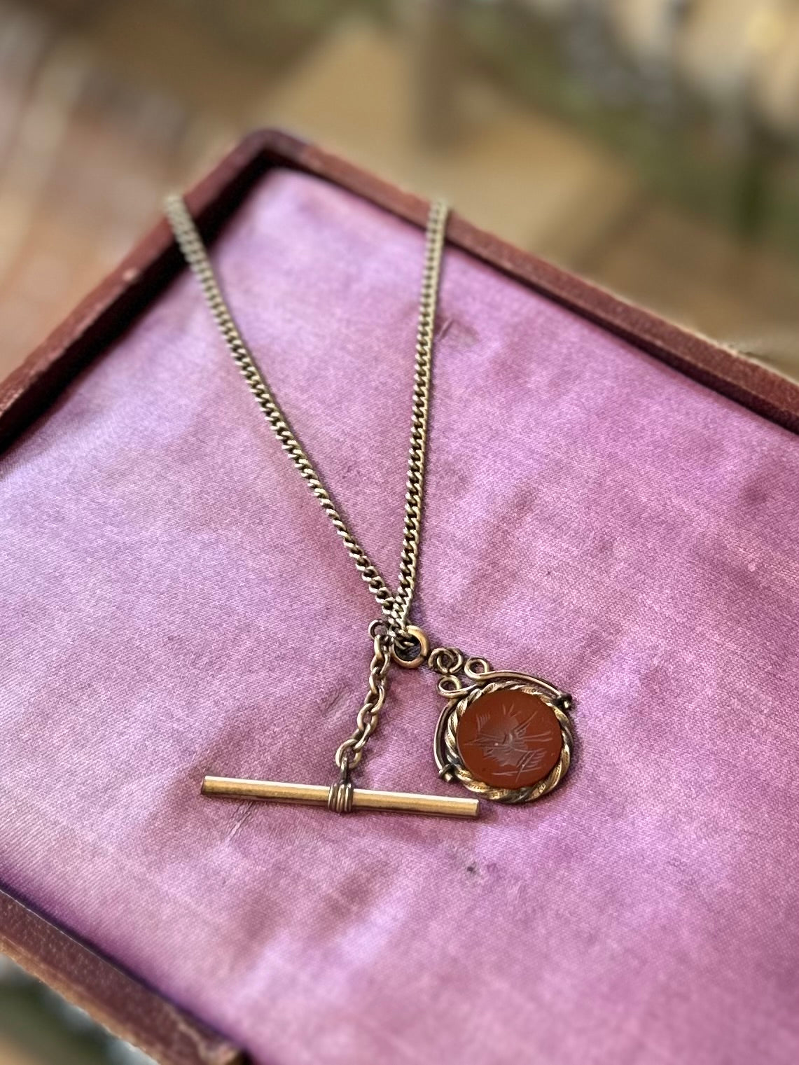 Vintage Signed Automade Sterling Silver Gold Plated with Antique