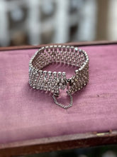 Load image into Gallery viewer, Vintage 1950s Signed WEISNER Dazzling Diamanté Rhinestone Bracelet Statement Evening Jewelry