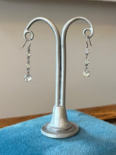 Load image into Gallery viewer, Vintage Circa 1950s Faceted Glass Rhinestone Collar Necklace 15”, Bracelet 7.5”, & Dangle Earrings Set