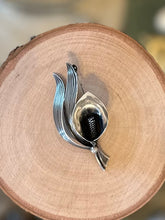 Load image into Gallery viewer, Vintage Signed Niels Erik N.E. FROM Denmark Sterling Silver Calla Lily Brooch Pin Midcentury