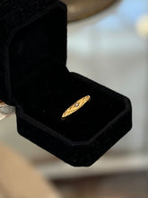 Load image into Gallery viewer, Antique Victorian 10k Yellow Gold Repousse & Clear Glass Faceted Stone Lingerie Pin