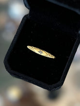 Load image into Gallery viewer, Antique Victorian 10k Yellow Gold Repousse & Clear Glass Faceted Stone Lingerie Pin