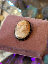 Load image into Gallery viewer, Rare 835 Silver Saint Cecilia Hand Carved Cameo Brooch & Pendant Vintage Religious S.Cecilia