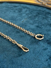 Load image into Gallery viewer, Vintage Midcentury Gold Tone Textured Link Watch Chain Dog Clip Clasp 11.75”