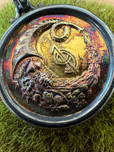 Load image into Gallery viewer, Vintage Hallmarked Ilias Lalaounis Greece 18K Yellow Gold & Sterling Silver Amalthea’s Horn Cornucopia Pendant