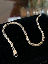 Load image into Gallery viewer, Vintage Signed Sterling MS Co. 925 Sterling Silver Two Tone Twist Chain Bracelet Unisex 7.2”