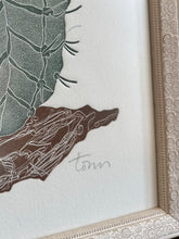 Load image into Gallery viewer, Original Art | Fernando Torm "Desert Flower" Succulent Lithograph | Framed & Signed | Number 80/100 16.5" tall x 15.25" wide