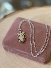 Load image into Gallery viewer, Vintage Signed Bettina Duncan Sterling Silver Cross Crown Pendant on Sterling Chain