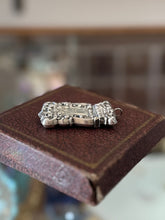 Load image into Gallery viewer, Antique Sterling Silver Match Safe Vesta Repousse Art Nouveau with Pendant Loop