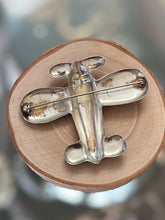 Load image into Gallery viewer, Vintage Signed Taxco Mexico Sterling Silver Puffy Propeller Plane Brooch Pin