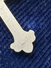 Load image into Gallery viewer, Vintage 14k White Gold Ornate Cross Religious Pendant Necklace 18.4”