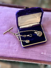 Load image into Gallery viewer, Antique Victorian Gold Filled 7" Albertina Fancy Watch Chain Filigree Urn Toggle Charm HFB