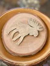 Load image into Gallery viewer, Vintage Sterling Silver Large Moose Figural Silhouette Brooch