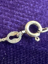 Load image into Gallery viewer, Vintage Italy Sterling Silver Large Slim Puffy Heart Box Chain Pendant Necklace 24.5”