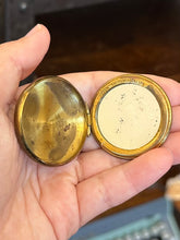 Load image into Gallery viewer, Vintage 1930s Art Deco Czech Guilloche Enamel Floral Mirror Compact Made in Czechoslovakia