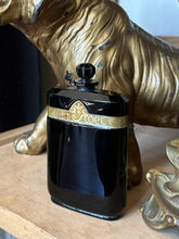 Load image into Gallery viewer, Vintage Caron Nuit de Noel Perfume Bottle France 1920s Art Deco Black Glass