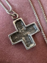 Load image into Gallery viewer, Signed SWIFT ARROW Sterling Silver XO Love Friendship or Relationship Cross Pendant Necklace 22.4”