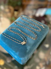 Load image into Gallery viewer, Antique Victorian Opal Seed Pearl Gold Filled Fob Slide Watch Chain Necklace 50”