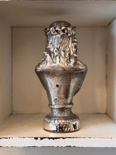 Load image into Gallery viewer, Vintage Figurine Miniature Bust Jesus Crown of Thorns Silver Plated Statue