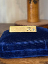 Load image into Gallery viewer, Vintage 12K Gold Filled & Diamond NY Telephone Bell System Tie Clip 25 Years Srv