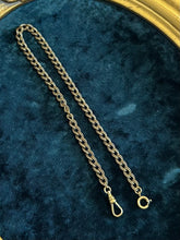 Load image into Gallery viewer, Vintage Midcentury Gold Tone Textured Link Watch Chain Dog Clip Clasp 13.5”