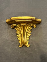 Load image into Gallery viewer, Vintage Midcentury Hollywood Regency Gold Painted Terracotta & Wood Wall Shelf | 1 Pc.