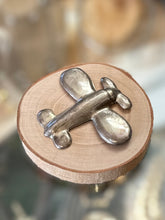 Load image into Gallery viewer, Vintage Signed Taxco Mexico Sterling Silver Puffy Propeller Plane Brooch Pin
