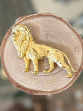 Load image into Gallery viewer, Vintage 1987 Signed Mimi di Niscemi Brushed Gold Tone Lion Brooch 1980s Mimi Di N