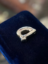 Load image into Gallery viewer, Vintage 1974 Signed HATTIE CARNEGIE Silver Clad Lowercase “A” Bubble Letter Initial Pendant Charm