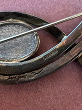 Load image into Gallery viewer, Artisan Signed SAM SUNG Handcrafted Sterling Silver Carved Mother of Pearl Brooch