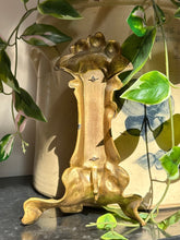 Load image into Gallery viewer, Antique Art Nouveau Brass Floral Tabletop Thermometer 8.4” Tall | Working Condition