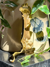 Load image into Gallery viewer, Antique Art Nouveau Brass Floral Tabletop Thermometer 8.4” Tall | Working Condition