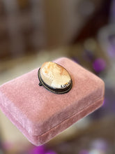 Load image into Gallery viewer, Rare 835 Silver Saint Cecilia Hand Carved Cameo Brooch & Pendant Vintage Religious S.Cecilia