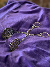 Load image into Gallery viewer, Antique Continental German 800 Silver Pierced Cabbage Rose Sugar Tongs Serving Tongs Ornate