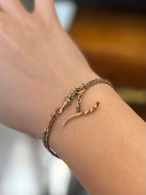 Load image into Gallery viewer, Antique Victorian Hallmarked Blackinton Co. W.&S.B. Gold Filled 7.6" Watch Chain Toggle Twist Charm