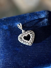 Load image into Gallery viewer, You Pick! Vintage Sterling Silver Heart Pendants | Open Filigree Heart OR Duo 2-in-1 Breakable Heart