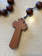 Load image into Gallery viewer, Vintage 1930s St Ann De Beaupre Large Wood Wall or Habit Rosary France Religious