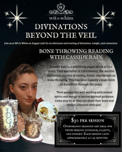 Load image into Gallery viewer, Bone Throwing Reading with Cassidy Rain | Reserve Your Spot