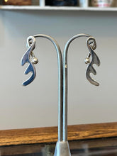 Load image into Gallery viewer, Vintage Taxco TC-80 Sterling Silver Abstract Modernist Drop Earrings